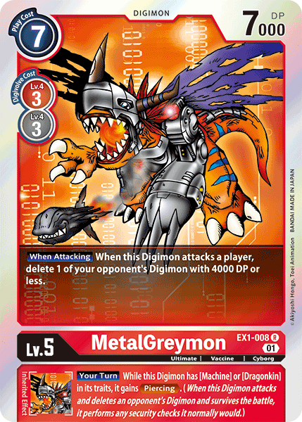 MetalGreymon [EX1-008] [Classic Collection] - Just $0.09! Shop now at Retro Gaming of Denver