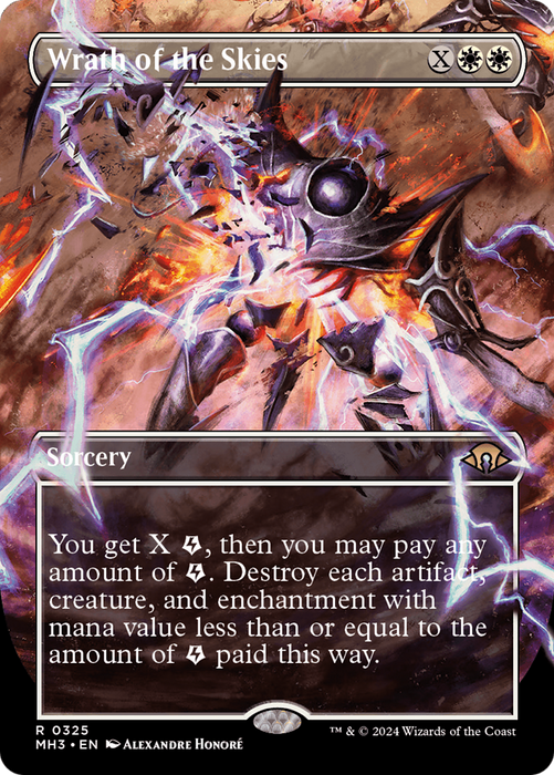 Wrath of the Skies (Borderless) (MH3-325) - Modern Horizons 3 (Borderless) - for just $1.60! 