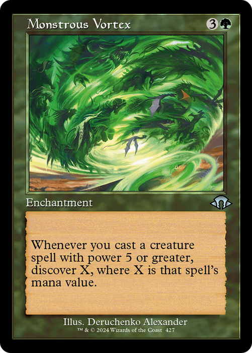 Monstrous Vortex (Retro Frame) (MH3-427) - Modern Horizons 3 - for just $0.08! 