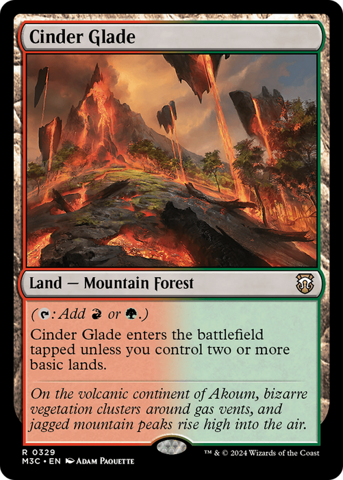 Cinder Glade (Ripple Foil) [Modern Horizons 3 Commander] - Just $0.40! Shop now at Retro Gaming of Denver