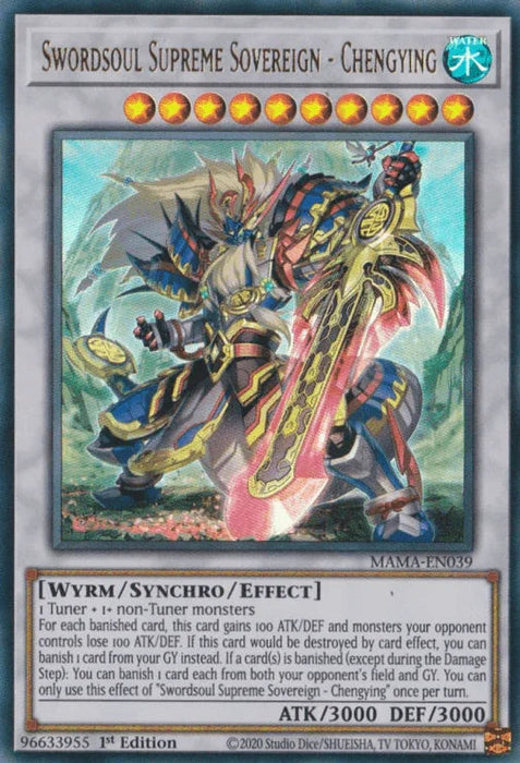 Swordsoul Supreme Sovereign - Chengying [MAMA-EN039] Ultra Rare - for just $0.65! 