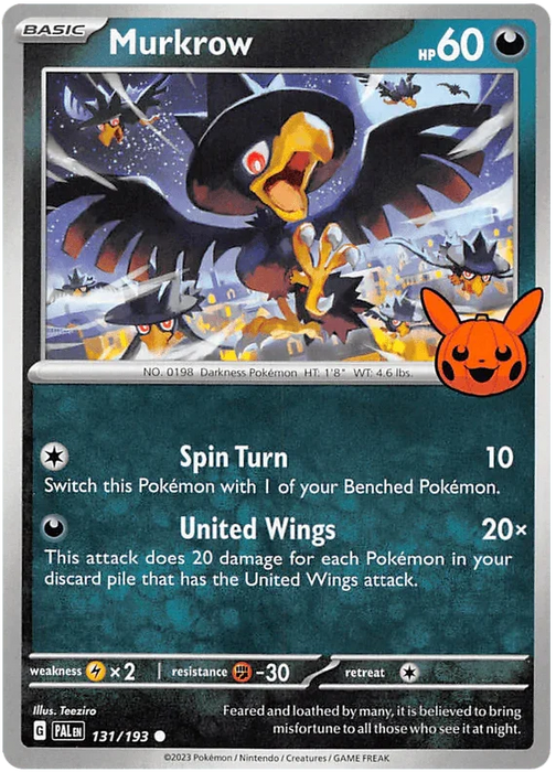 Murkrow (131/193) [Trick or Trade 2023] - for just $0.10! 
