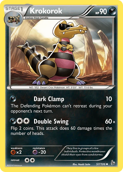 Krokorok (57/106) [XY: Flashfire] - for just $0.10! 