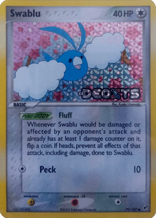 Swablu (79/107) (Stamped) [EX: Deoxys] - for just $18! 