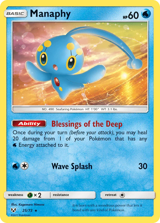 Manaphy (25/73) [Sun & Moon: Shining Legends] - for just $0.15! 