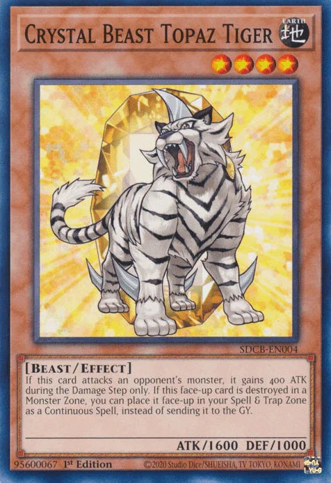 Crystal Beast Topaz Tiger [SDCB-EN004] Common - for just $0.10! 
