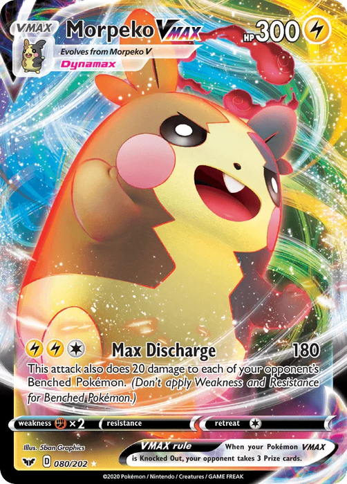 Morpeko VMAX (080/202) [Sword & Shield: Base Set] - for just $1.40! 