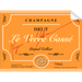 La Verre Champagne Bottle Single Self Adhesive Label - License and Royalty Free for Film Use - for just $3! 