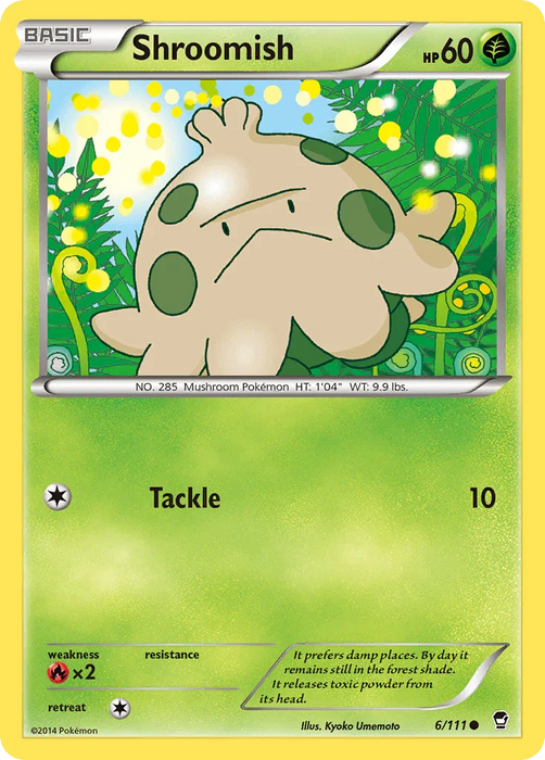 Shroomish (6/111) [XY: Furious Fists] - for just $0.10! 
