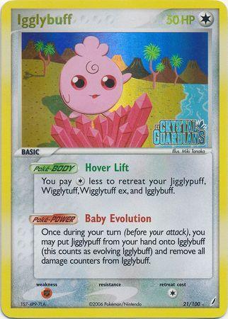 Igglybuff (21/100) (Stamped) [EX: Crystal Guardians] - for just $10.80! 