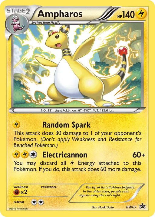 Ampharos (BW67) [Black & White: Black Star Promos] - for just $17.20! 