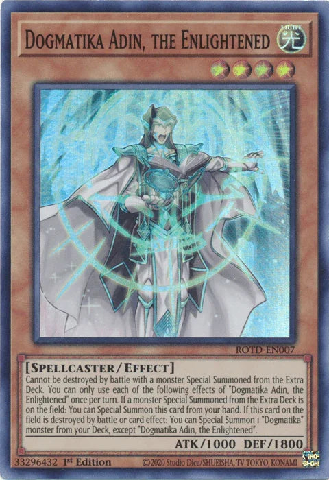 Dogmatika Adin, the Enlightened [ROTD-EN007] Super Rare - for just $0.10! 
