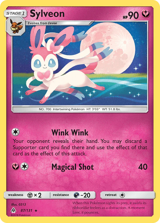 Sylveon (87/131) [Sun & Moon: Forbidden Light] - for just $4.45! 