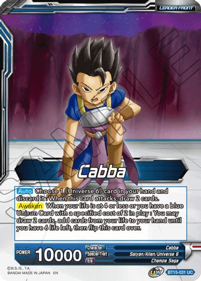 Cabba // SS Cabba, Proud Volley (BT15-031) [Saiyan Showdown] - for just $0.10! 
