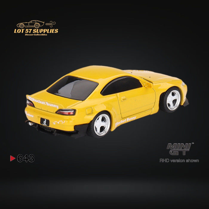 Mini-GT Nissan Silvia (S15) Rocket Bunny Bronze Yellow #643 1:64 MGT00643 - Just $18.99! Shop now at Retro Gaming of Denver