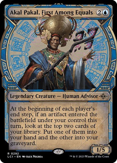 Akal Pakal, First Among Equals (Showcase) (The Lost Caverns of Ixalan) Near Mint Foil - for just $0.24! 