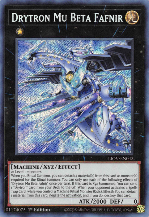 Drytron Mu Beta Fafnir [LIOV-EN043] Secret Rare - for just $0.60! 