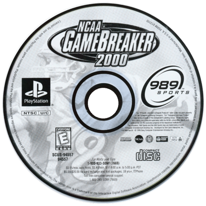 NCAA GameBreaker 2000 – PlayStation 1 (PS1) - for just $6.99! 