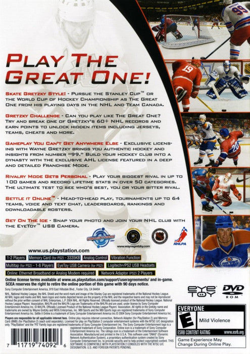 Gretzky NHL 2005 – PlayStation 2 (PS2) - for just $3.99! 