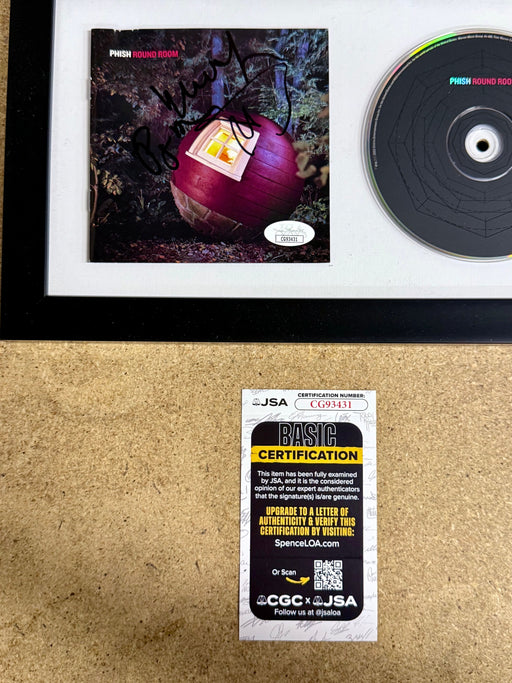 Phish (Trey Anastasio, Page & Mike) Signed Round Room Framed CD Booklet With JSA COA - for just $400! 