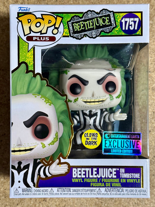Funko Pop! Plus Movies Beetlejuice On Tombstone #1757 Glow 2024 Exclusive - for just $25! 