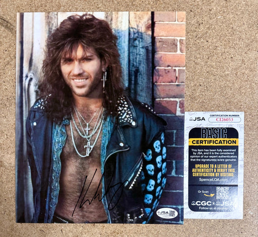 Musician Kip Winger Signed 8X10 Photo With JSA COA Alice Cooper The Mob - for just $75! 