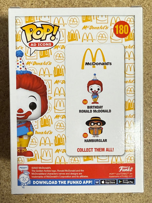 Squire Fridell Signed Birthday Ronald McDonald The Clown Funko Pop! #180 With JSA COA - for just $75! 