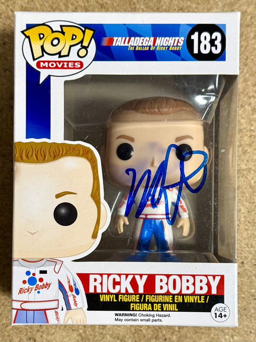 Will Ferrell Signed Ricky Bobby Talledega Nights Funko Pop! #183 With JSA COA - for just $850! 