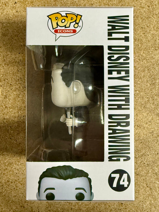 Funko Pop! Icons Walt Disney With Drawing Of Mickey Mouse #74 Disney 100 2022 - for just $15! 