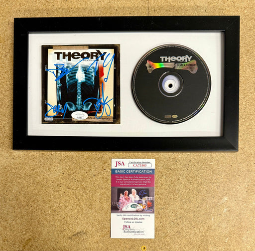 Theory Of A Deadman Complete Band Signed Scars & Souvenirs Framed CD Booklet With JSA COA - for just $120! 