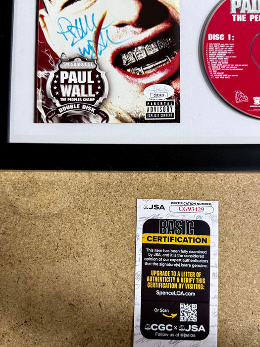 Rapper Paul Wall Signed “The People’s Champ” (2005) Framed CD With JSA COA - for just $150! 