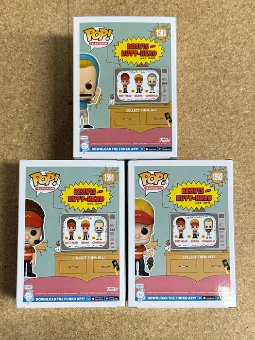 Funko Pop! Television Beavis, Butt-Head & Cornholio Set Of 3 Burger World - for just $40! 