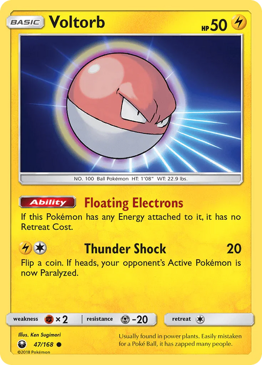 Voltorb (47/168) [Sun & Moon: Celestial Storm] - for just $0.10! 