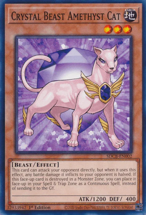 Crystal Beast Amethyst Cat [SDCB-EN002] Common - for just $0.10! 