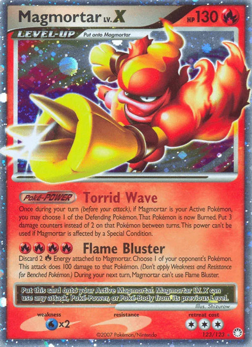 Magmortar LV.X (123/123) [Diamond & Pearl: Mysterious Treasures] - for just $26.50! 