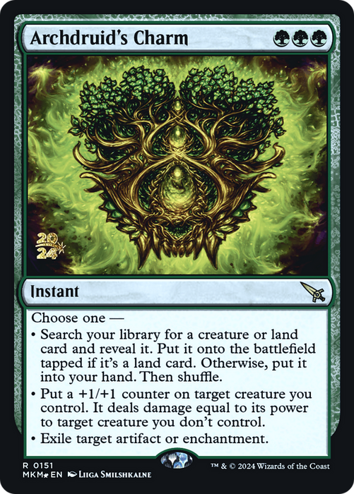 Archdruid's Charm (PRE-151) - Murders at Karlov Manor Promos Foil - for just $3.20! 