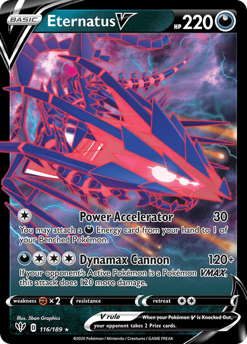 Eternatus V (116/189) (Jumbo Card) [Sword & Shield: Darkness Ablaze] - for just $8! 