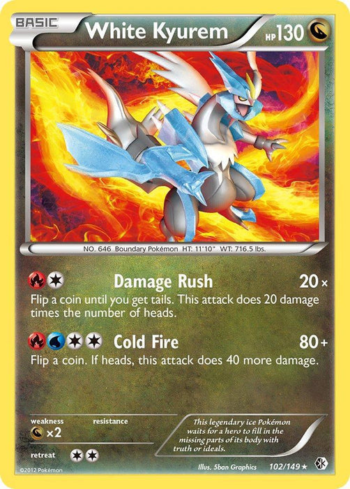 White Kyurem (102/149) (Theme Deck Exclusive) [Black & White: Boundaries Crossed] - for just $0.75! 