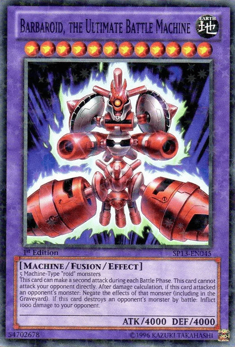 Barbaroid, the Ultimate Battle Machine [SP13-EN045] Starfoil Rare - for just $0.40! 