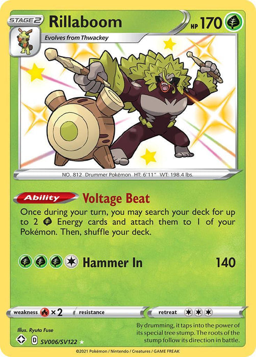 Rillaboom (SV006/SV122) [Sword & Shield: Shining Fates] - for just $1.20! 
