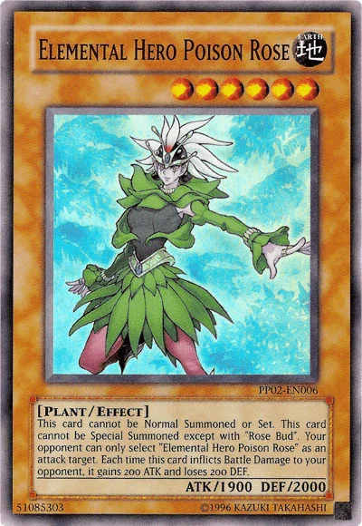 Elemental Hero Poison Rose [PP02-EN006] Super Rare - for just $0.25! 