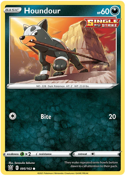 Houndour (095/163) [Sword & Shield: Battle Styles] - for just $0.10! 