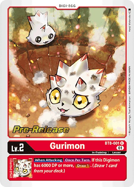 Gurimon [BT8-001] [New Awakening Pre-Release Cards] - Just $1.30! Shop now at Retro Gaming of Denver