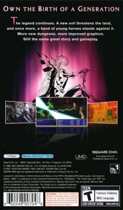 Final Fantasy II – PlayStation Portable (PSP) - for just $0! 