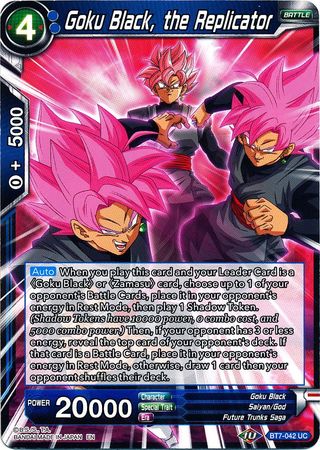 Goku Black, the Replicator (BT7-042) [Assault of the Saiyans] - for just $0.10! 
