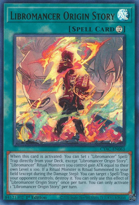 Libromancer Origin Story [CYAC-EN063] Ultra Rare - for just $0.35! 