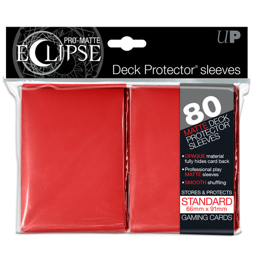 Ultra PRO: Standard 80ct Sleeves - PRO-Matte Eclipse (Red) - Just $0! Shop now at Retro Gaming of Denver