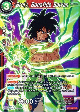 Broly, Bonafide Saiyan (BT11-017) [Vermilion Bloodline 2nd Edition] - for just $0.10! 