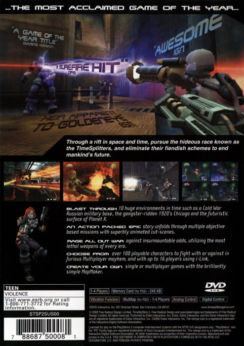 TimeSplitters 2 – PlayStation 2 (PS2) - for just $0! 