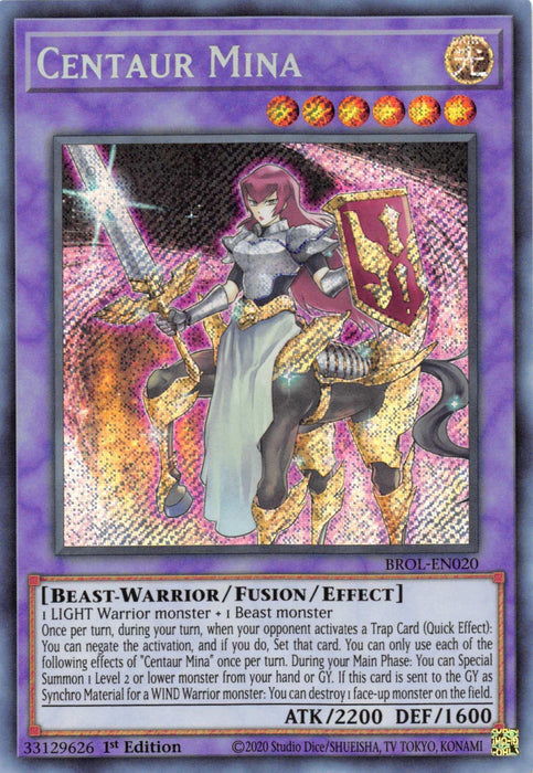 Centaur Mina [BROL-EN020] Secret Rare - for just $0.10! 